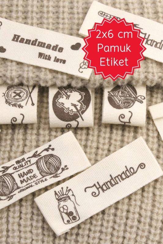 Pamuklu Etiket 2x6 cm - 0