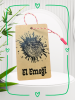 Parmak İzi Baskılı El Emeği Yazılı Kraft Etiket (4,5x7,5 cm) – 10 Adet + İp Hediyeli - Thumbnail (1)
